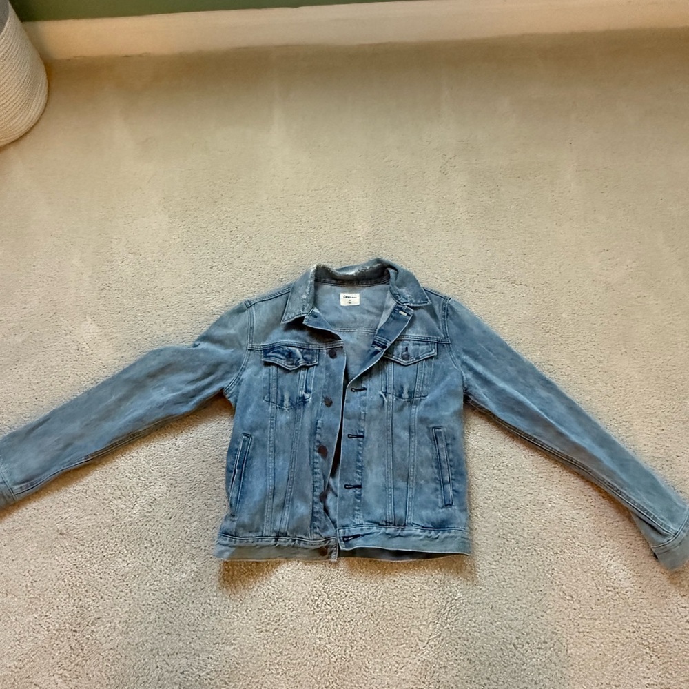GAP Distressed USA Denim Jacket